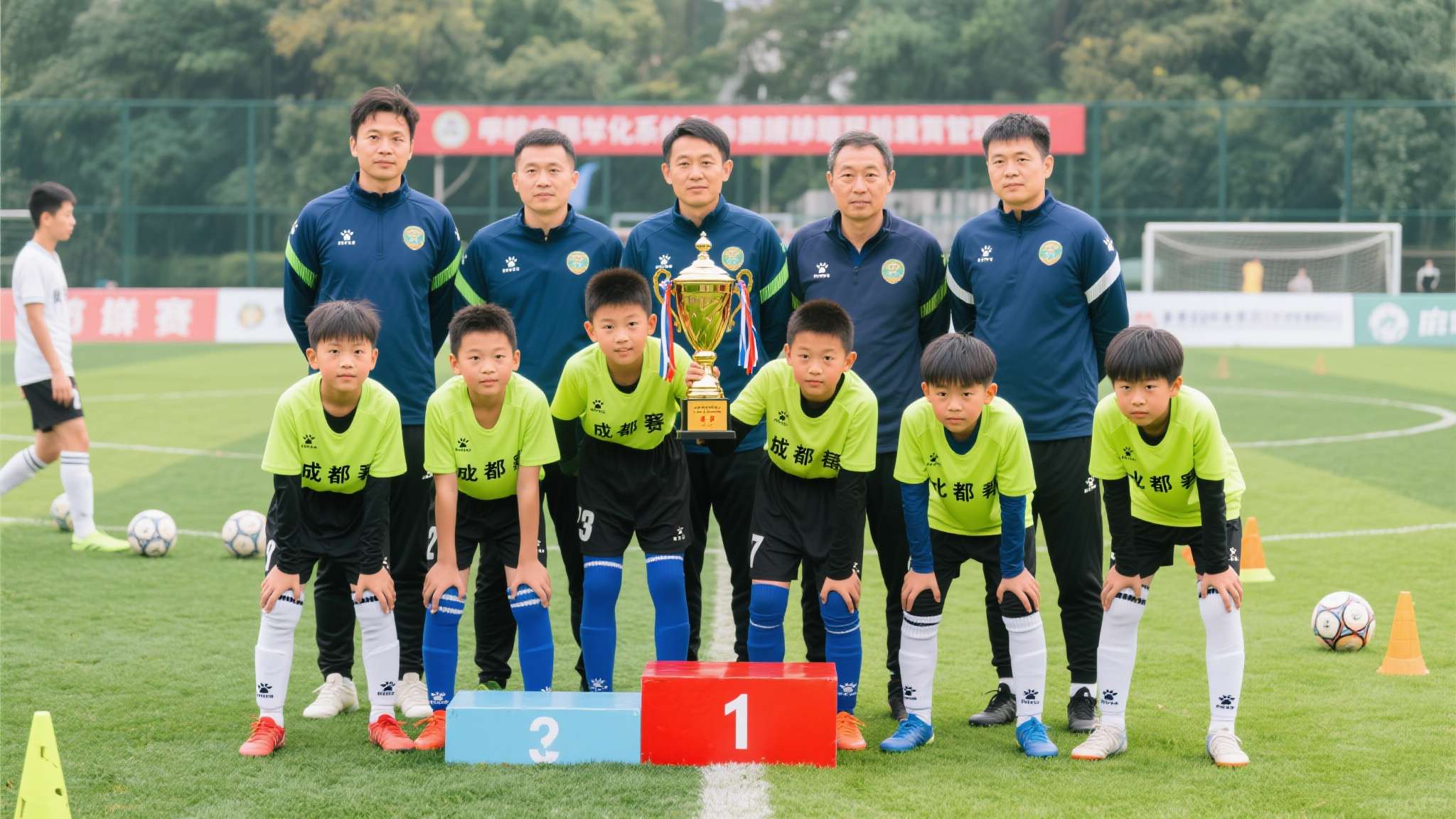 驰骋成渝赛场,眉山东坡小学斩获成渝青少年足球赛乙组冠军 学校专职足球教练团队坚持因材施教,针对不同年龄段球员制定科学训练计划。从基本功的
